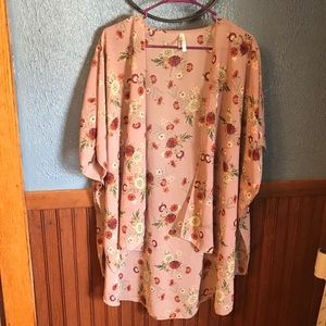 Shear Floral Kimono